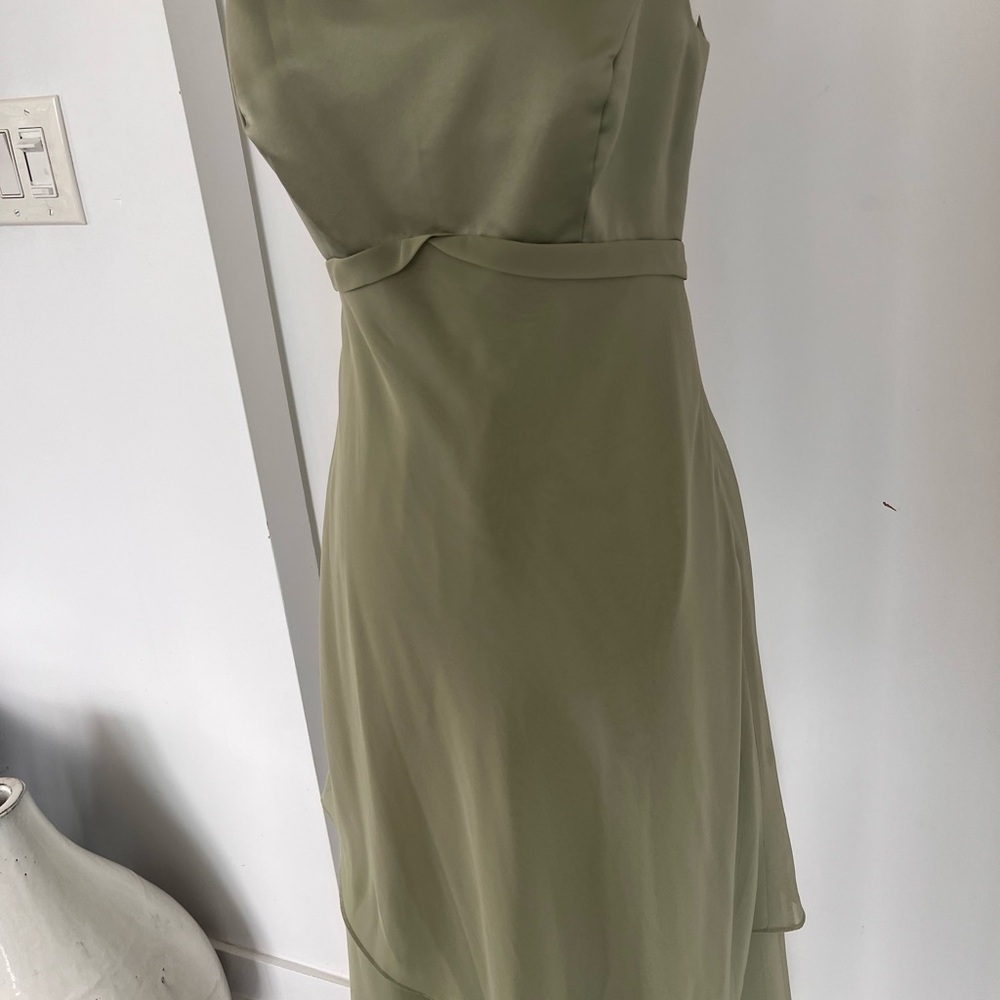Sage Green Women's Dress- Alfred Angelo - Picture 2 of 12